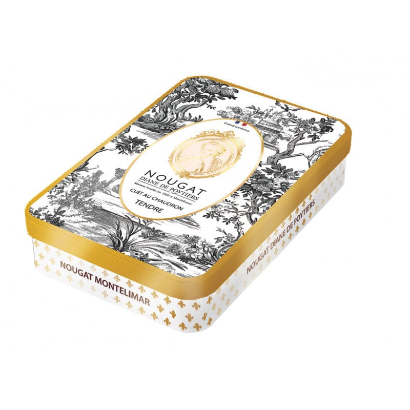 Diane de Poytiers Nougat Nougat de Montélimar tendre Boîte métal Château - 200gr
