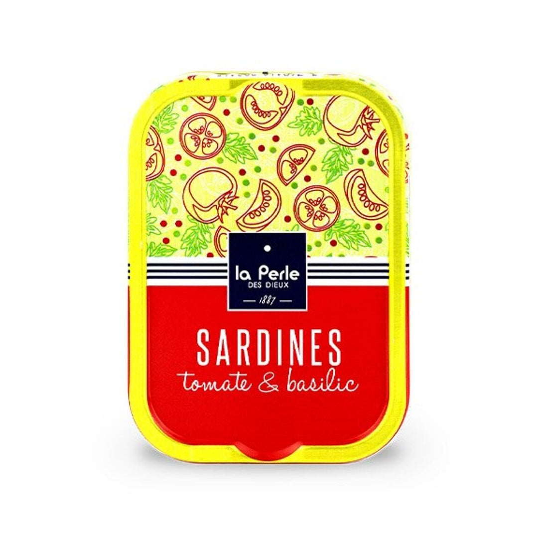La Perle des Dieux Conserve de sardines Sardines à la tomate et basilic - 115gr