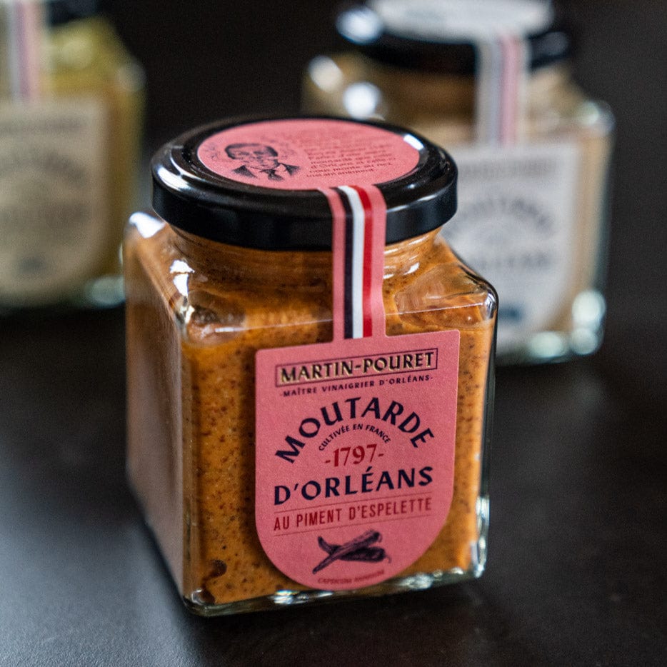 Martin-Pouret Moutarde Moutarde au Piment d'Espelette - 200g