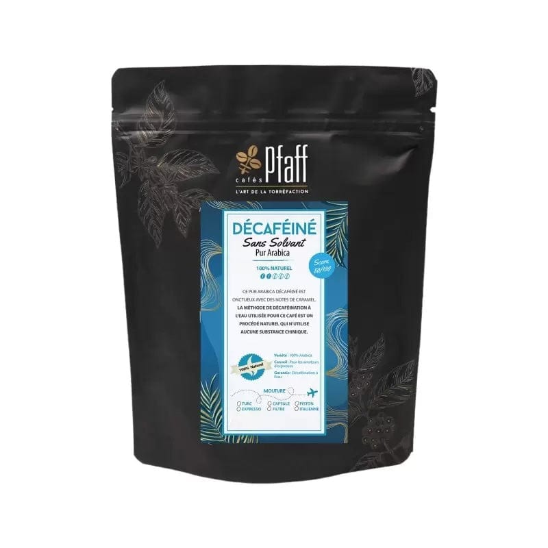 Pfaff – Café en grain Décaféiné sans solvant – SANROKE – 250g