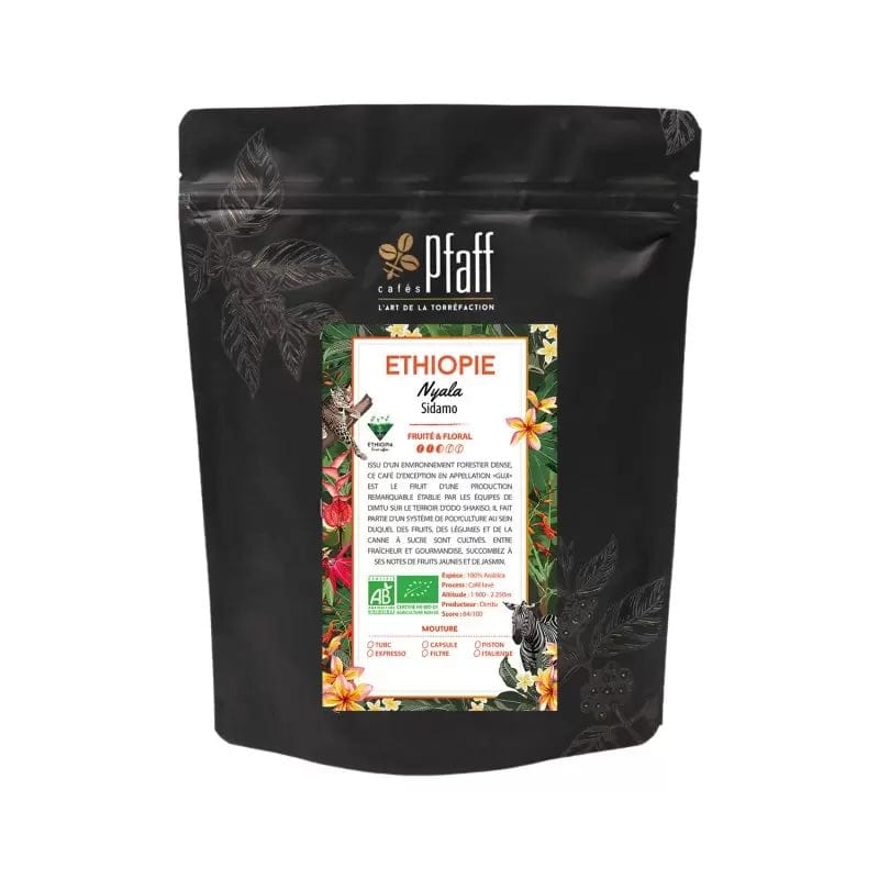 Café en grain Éthiopie BIO Sidamo Nyala – Café de Forêt – Pfaff