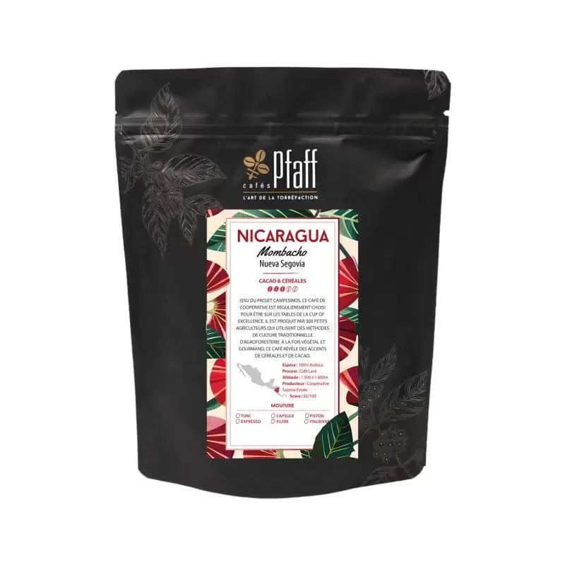 Café en grain Nicaragua Mombacho 250g Pfaff Équilibré