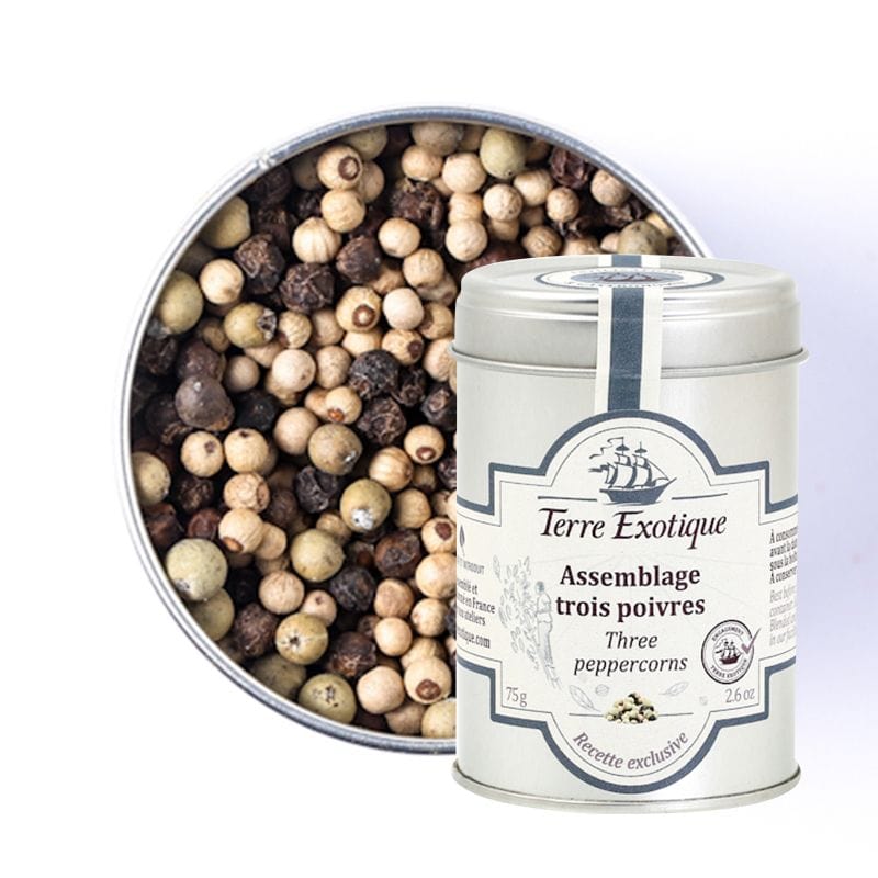 Terre Exotique Épices Assemblage trois poivres - 75g