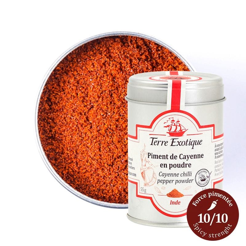 Terre Exotique Épices Piment de Cayenne en poudre - 55g