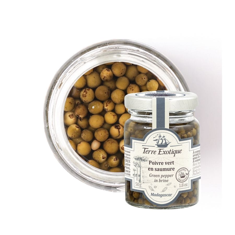 Terre Exotique Épices Poivre vert en saumure - 50g