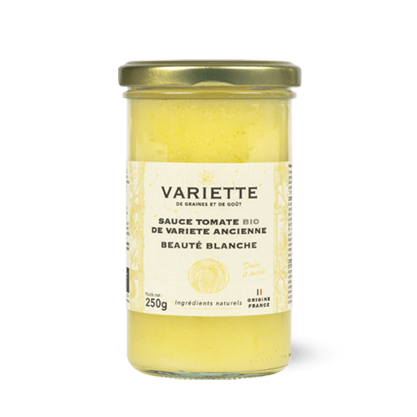 Variette Sauce Sauce tomate BIO de variété ancienne Beauté Blanche - Variette - 250gr