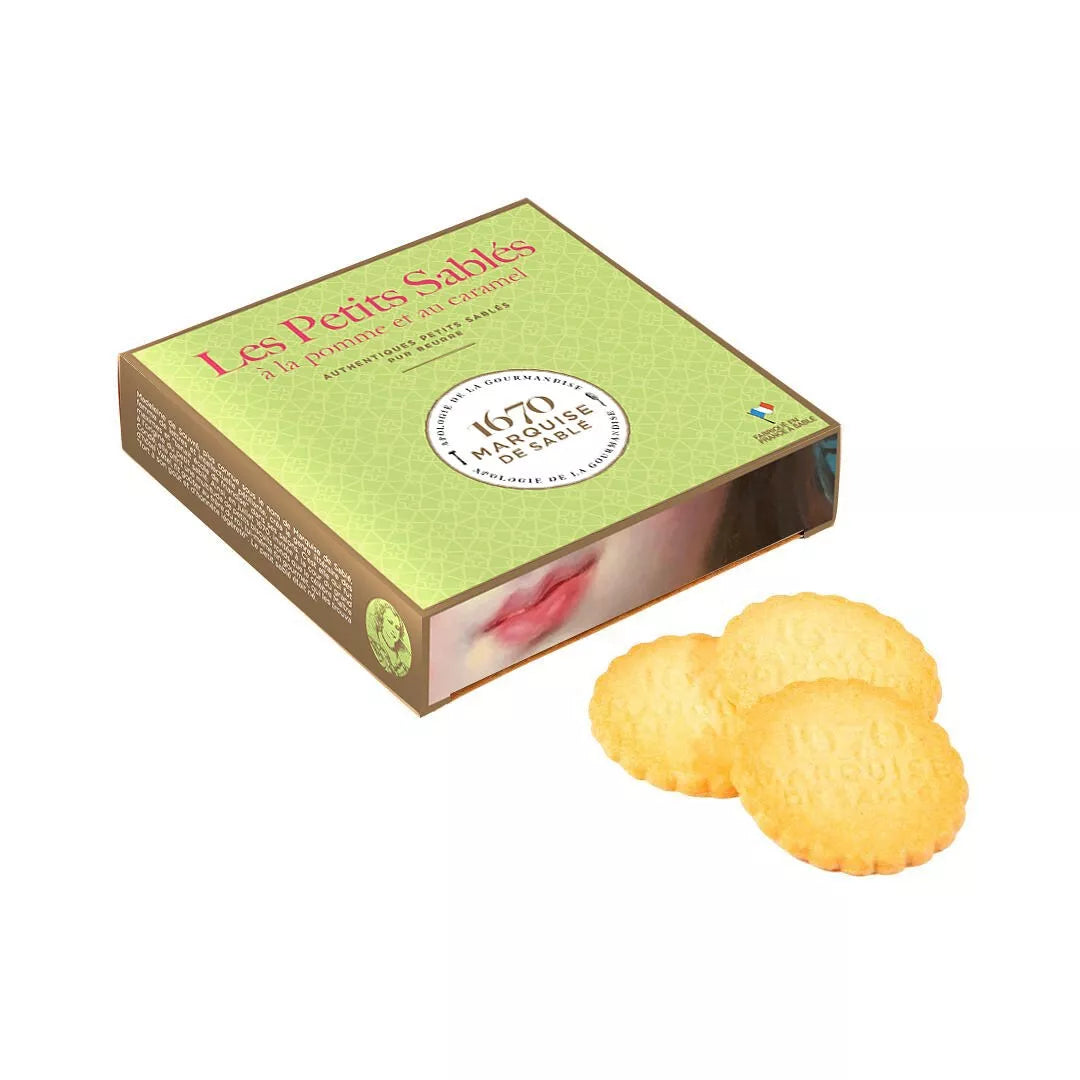La Sablésienne - Biscuits Sablés Pomme Caramel - Étui Carton 100g