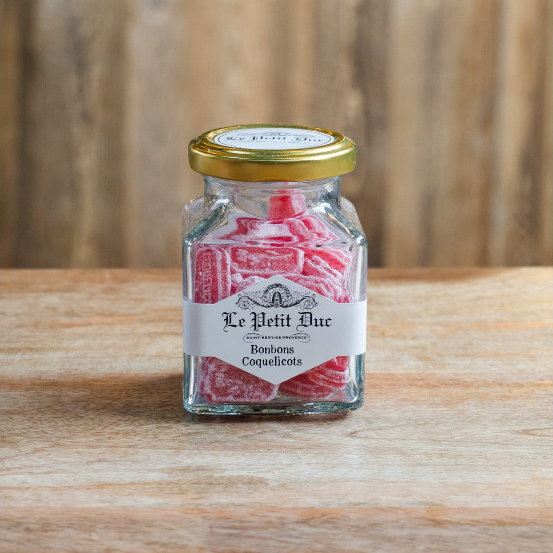 Bonbons Coquelicots de Nemours – Le Petit Duc - Pot en verre 100g