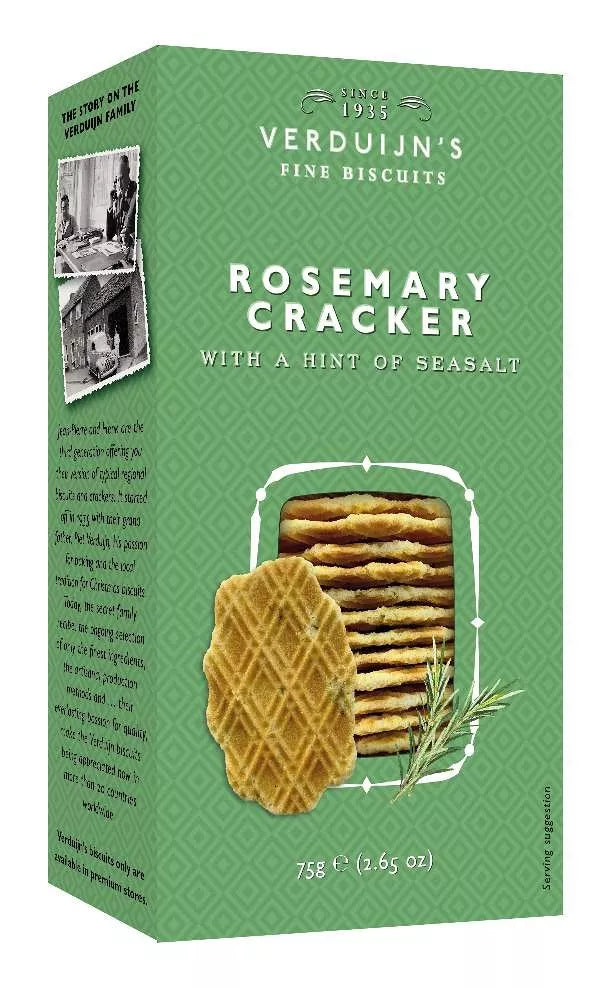 Crackers Romarin & Sel – Verduijn’s (75g)