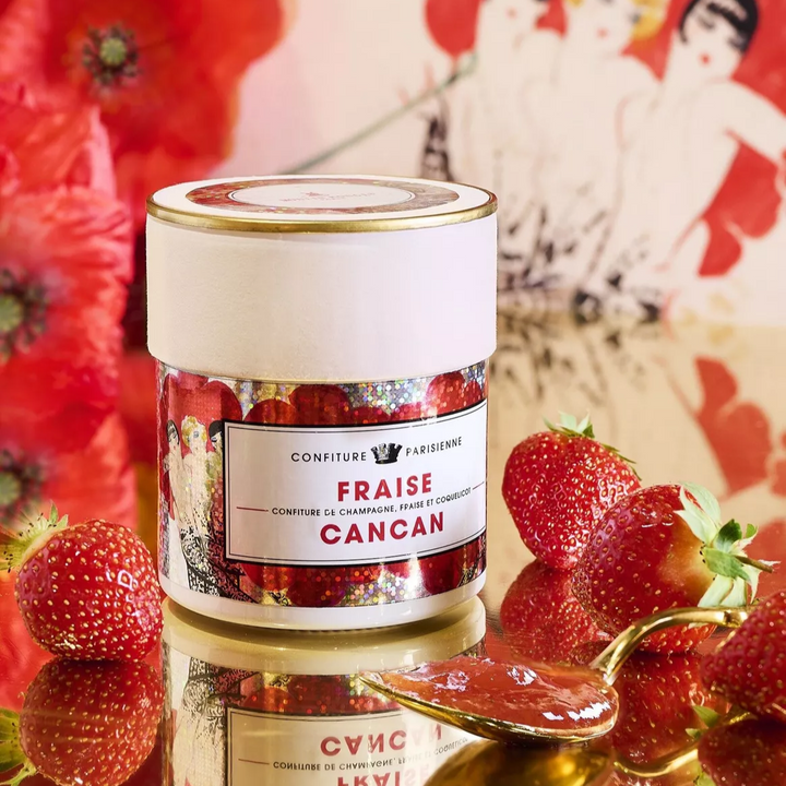 Confiture de Champagne et Fraise Coquelicot - Fraise Cancan - 250gr