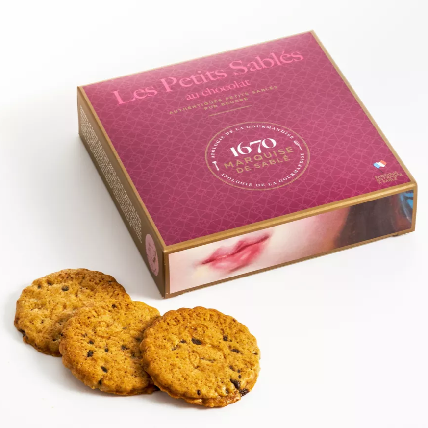 Biscuits sablés pépites de chocolat - étui carton 100g