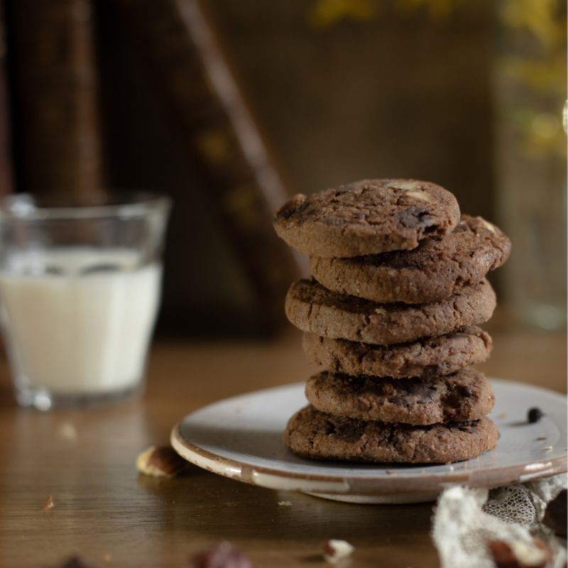 Cookies Bio Chocolat Noir & Noisette - Biscuiterie de Provence - 120 g