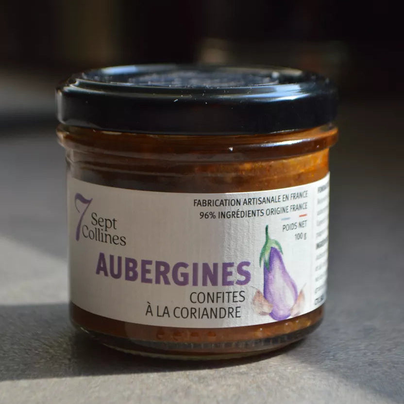 Aubergines confites à la Coriandre - 100g – Sept Collines
