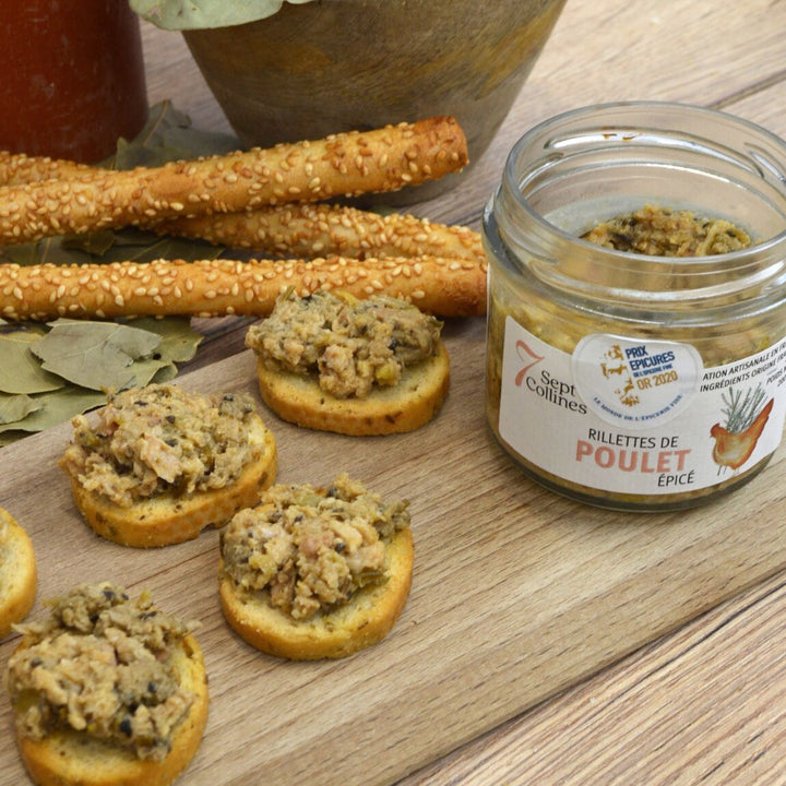 Rillettes de poulet épicé - 100g