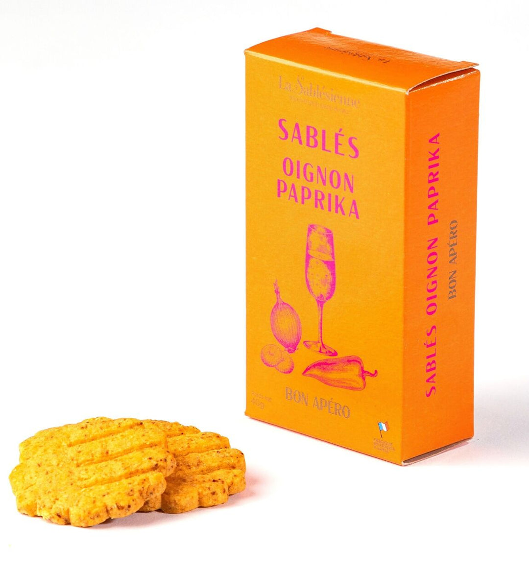 Biscuits sablés apéritif oignon paprika -  40g