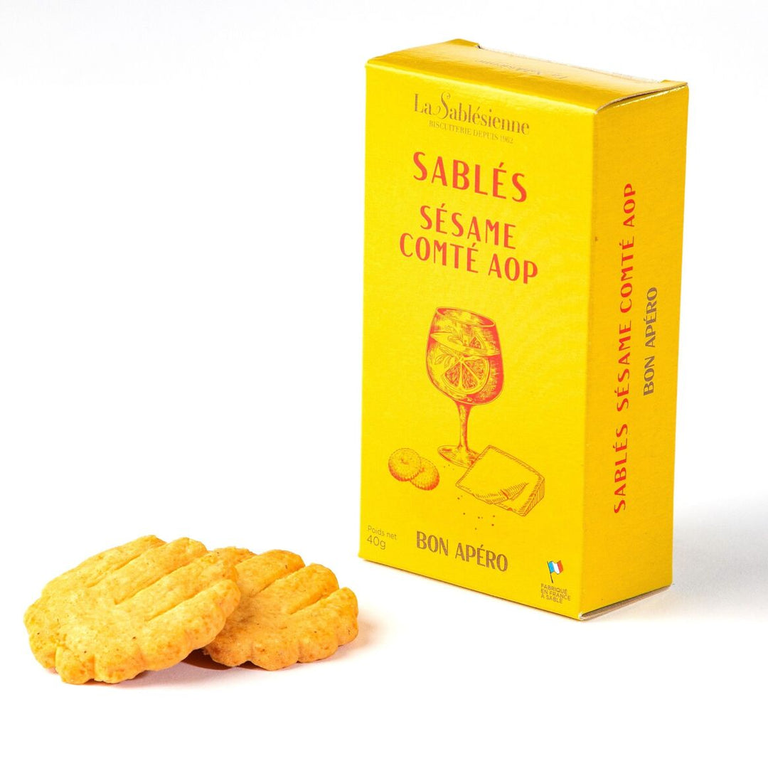 Biscuits sablés apéritif sésame comté AOP -  40g