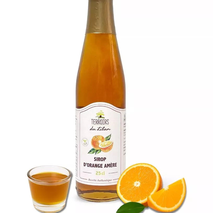 Sirop d'orange amère – Terroirs du Liban – 25 cl – Artisanal & solaire