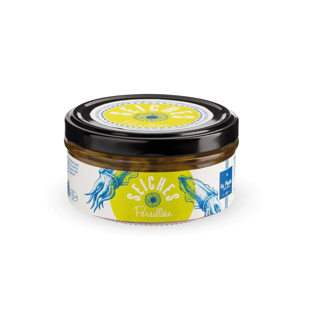 La Perle des Dieux – Seiches Persillées – 130g (93g égoutté)