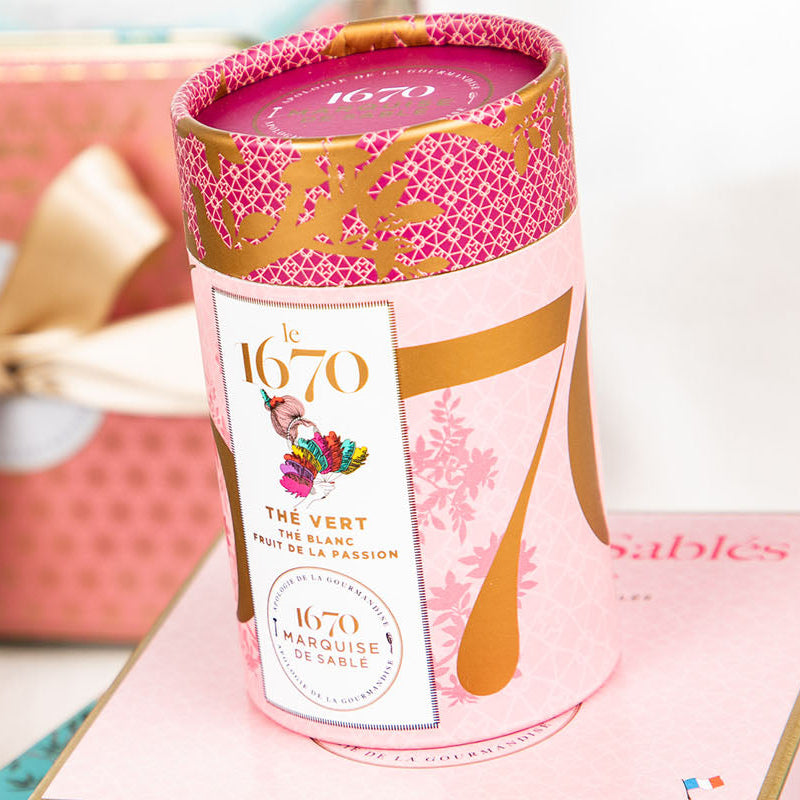 1670 – Thé Vert & thé blanc Fruit de la Passion – Étui 50g