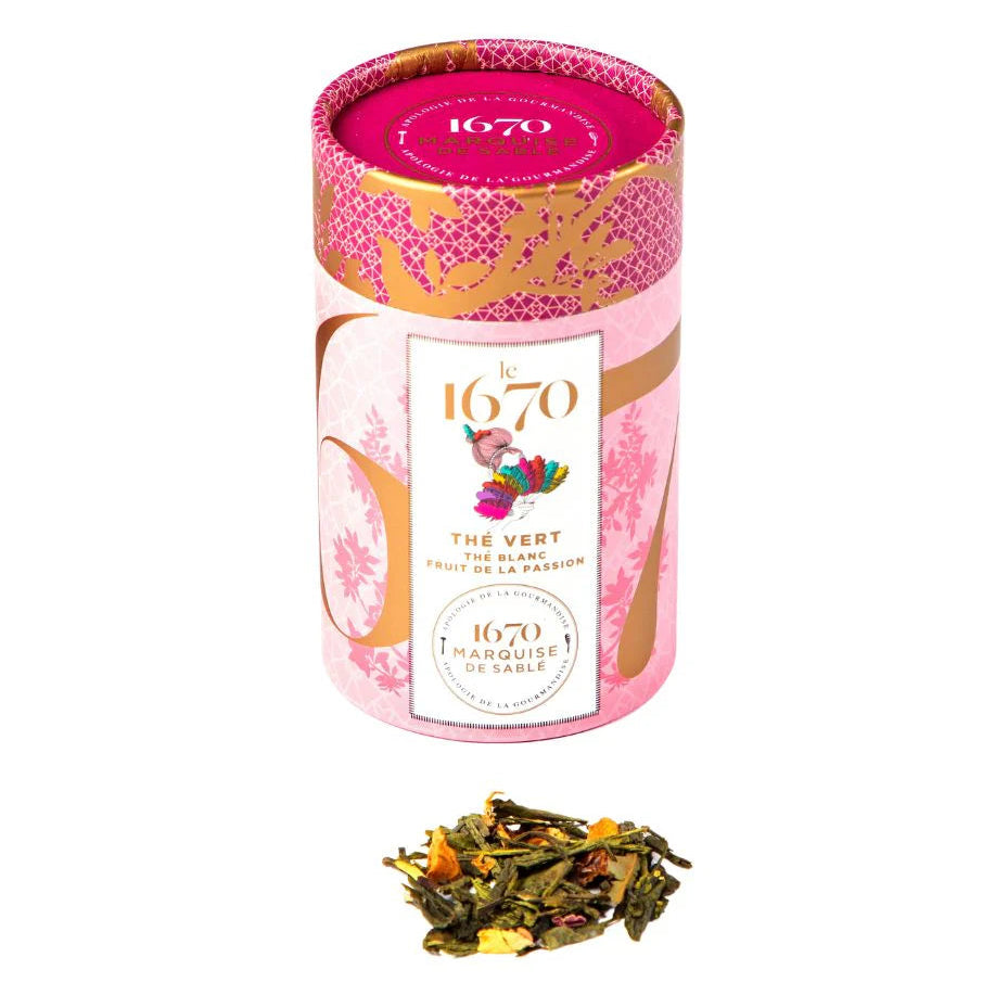 1670 – Thé Vert & thé blanc Fruit de la Passion – Étui 50g