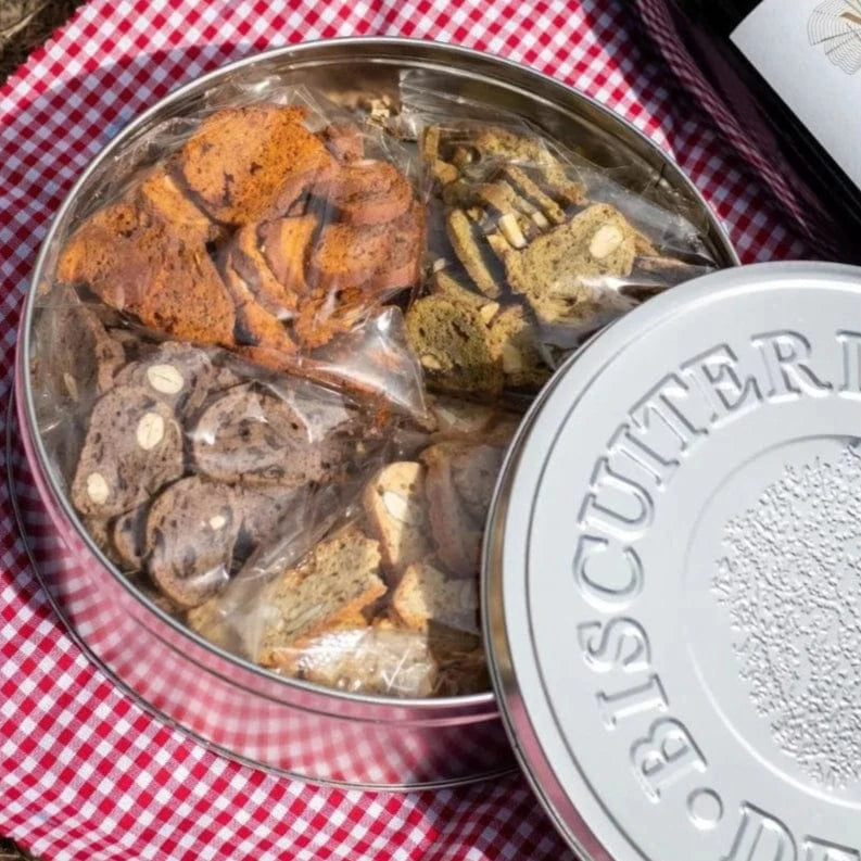 Biscuiterie de Provence Biscuit salé Assortiment de Croquets salés – Biscuiterie de Provence (Boîte métal 300g)