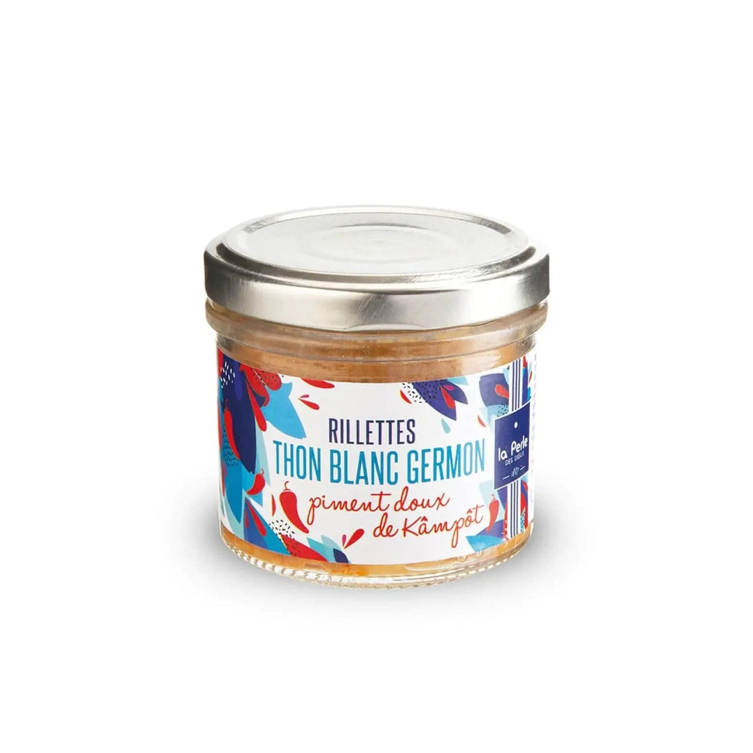 La Perle des Dieux Rillette La Perle des Dieux – Rillettes de Thon Germon & Piment doux de Kâmpôt – 90g
