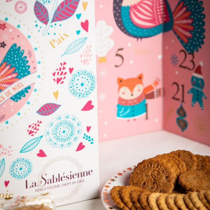 La Sablésienne Biscuit sucré Calendrier de l'Avent Oiseaux - biscuits sablés assortiment