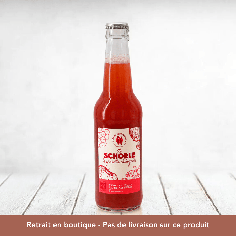 Les Filles de L'Ouest Boissons sans alcool Le Schorle Groseille Bio 33 Cl