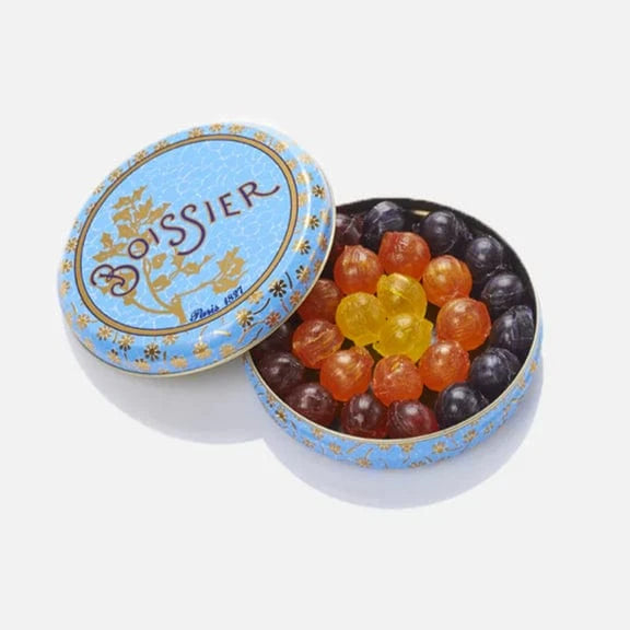 Maison Boissier Bonbons Maison Boissier – Bonbons Boule Fruits – Boîte Métal Bleue 70g