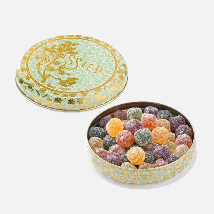Maison Boissier Bonbons Maison Boissier – Mini Pâtes de Fruits – Boîte Métal Amande 75g