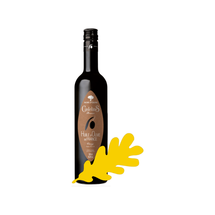 Moulin de Castelas Huile Noir d'Olive BIO AOP bouteille 500ml