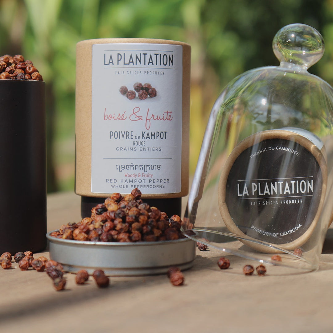 La Plantation - Poivre de Kampot Rouge IGP - tube 50g