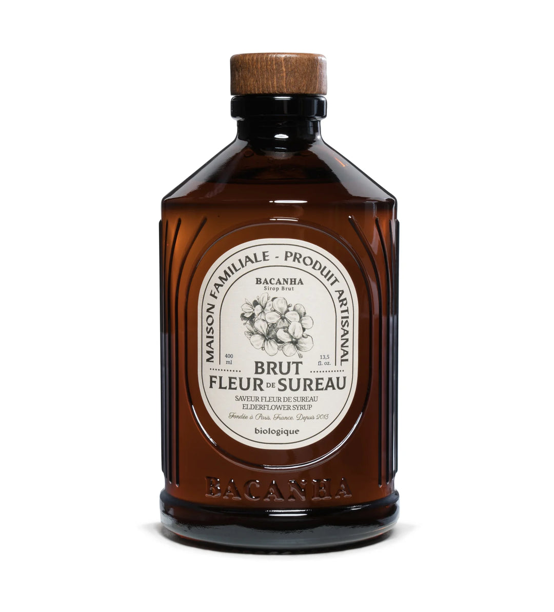 Sirop de Fleur de Sureau Brut - Biologique - Bacanha - 400ml